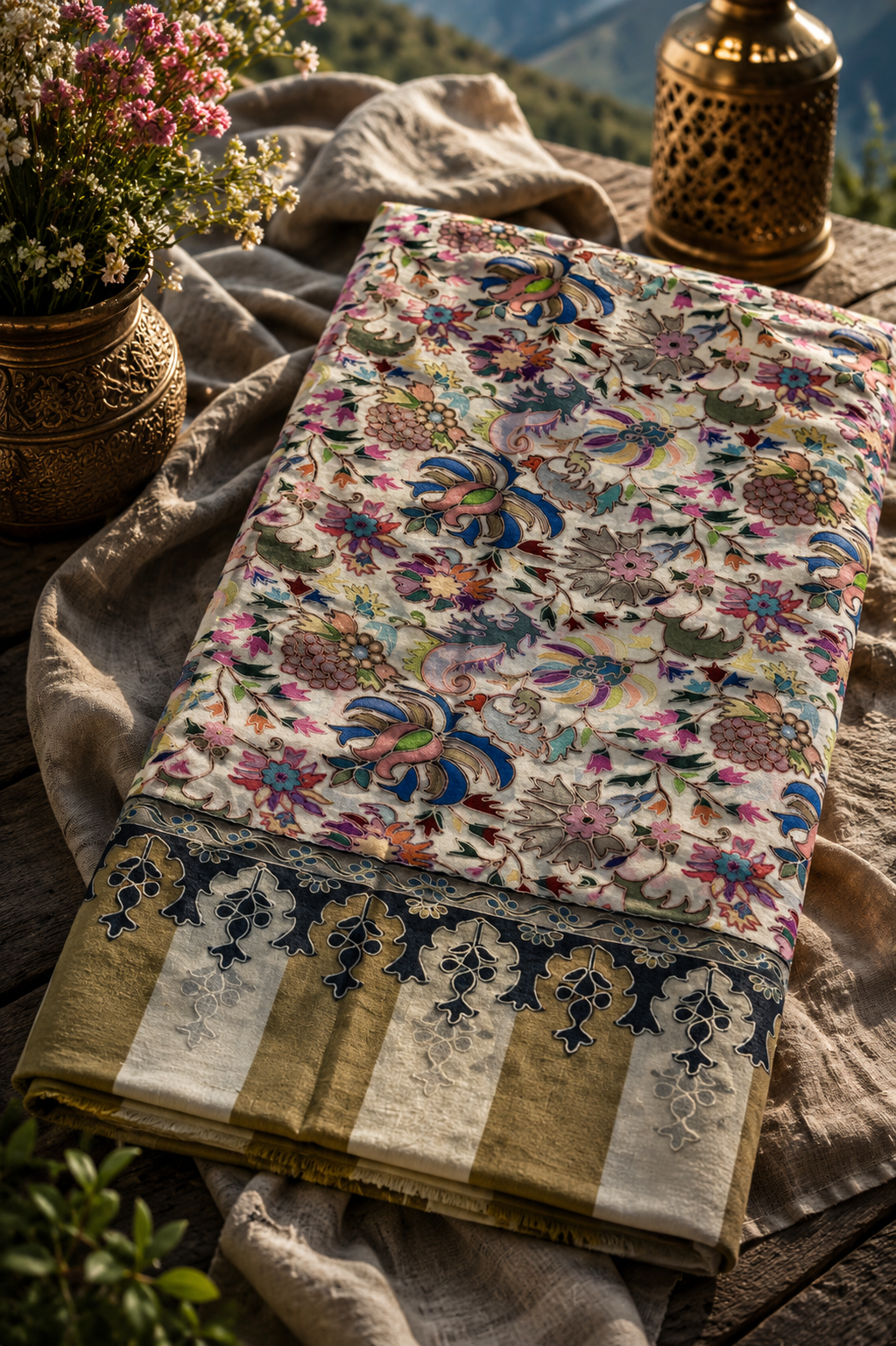 Woven in Gold: The Timeless Heritage of Kashmiri & Silk Atelier Stoles